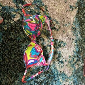 Trina Turk multicolored bikini top